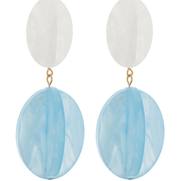 Star Fruit Acrylic 2 Drop Earrings - Picture 1 of 6